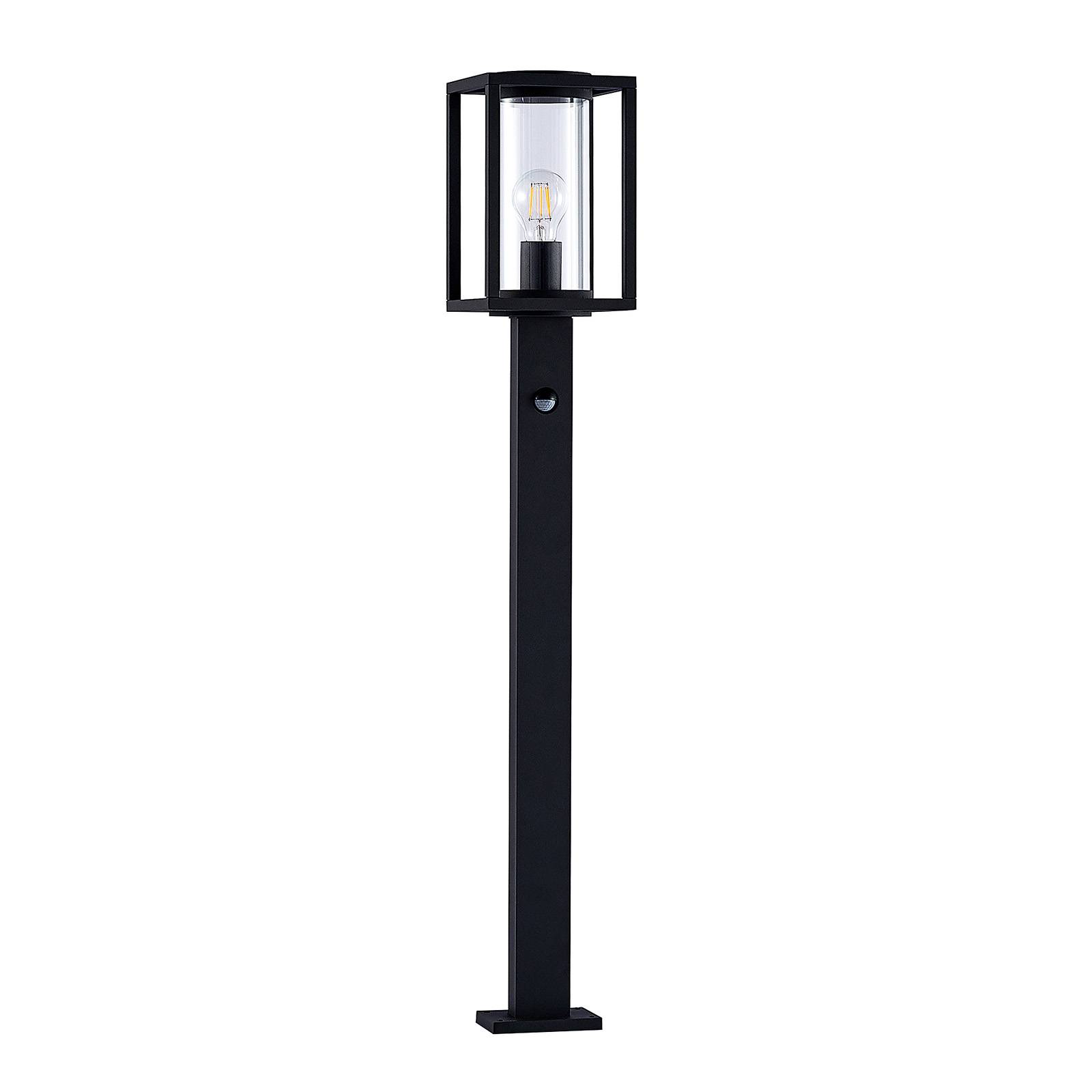 Lucande bolardo luminoso ferda, 100 cm, sensor, antracita, ip44, iluminación de senderos, baliza, iluminación de senderos, farola