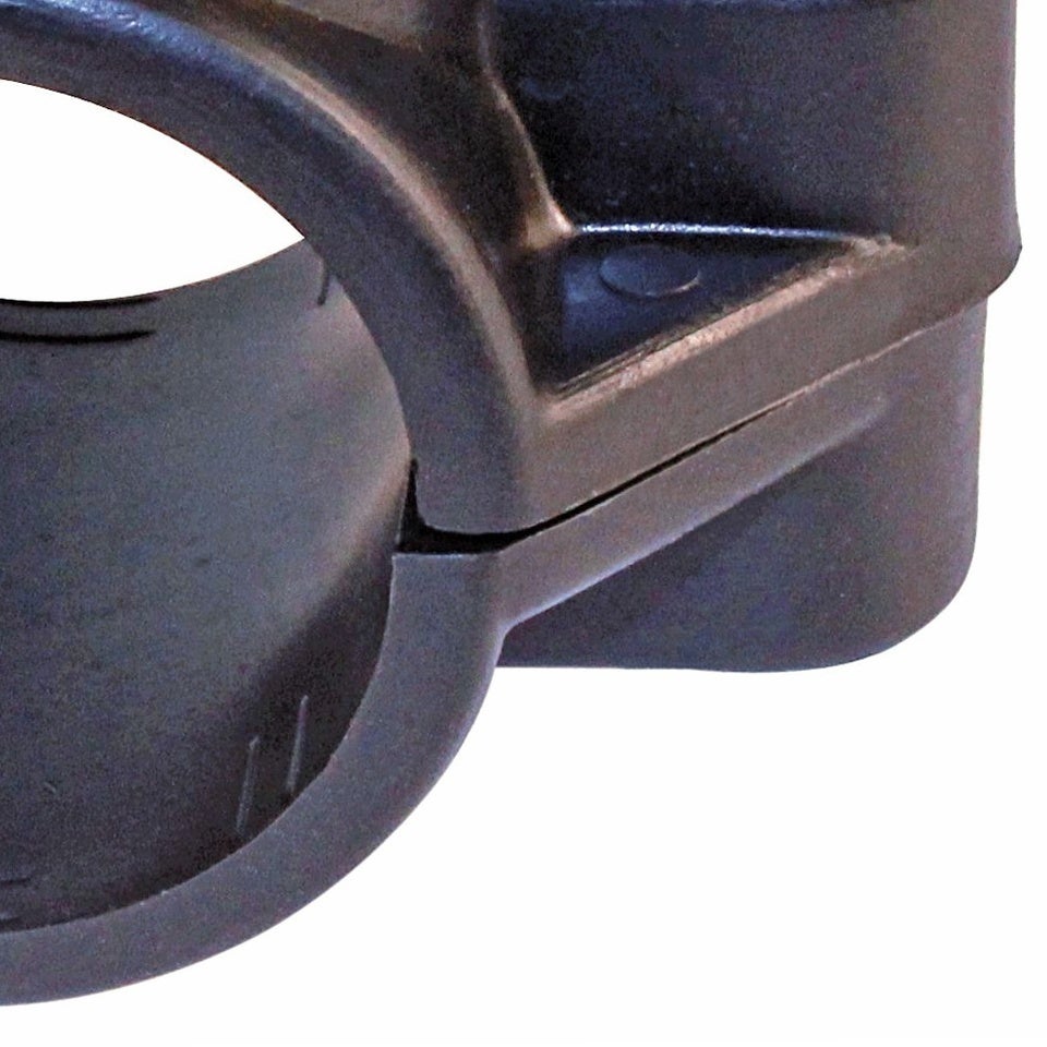 Collier de prise en charge Rain D25 avec sortie filetée femelle 1 2 en polypropylene noir - 5
