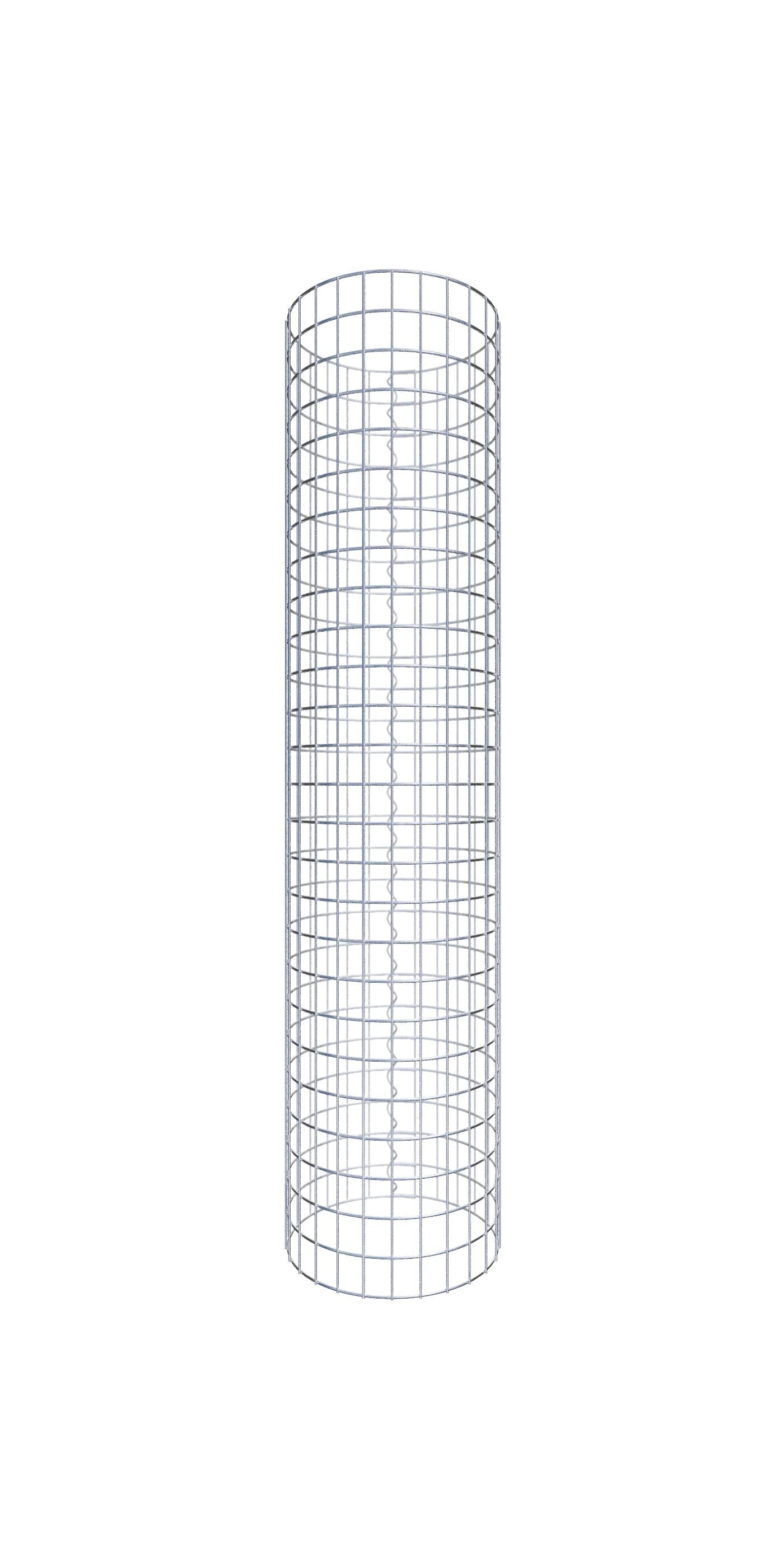 Kolumna gabionowa średnica 42 cm MW 5 x 5 cm okrągła - wysokość: 130 cm