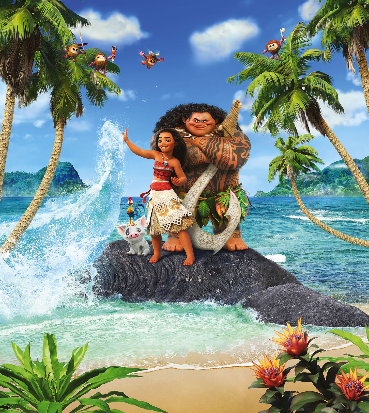 Fotomural moana multi color - 250 x 280 cm - disney