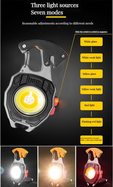 Mini lampe de poche porte-clés Led, Portable, lumineuse Mini lampe de poche porte-clés Led, Portable, lumineuse