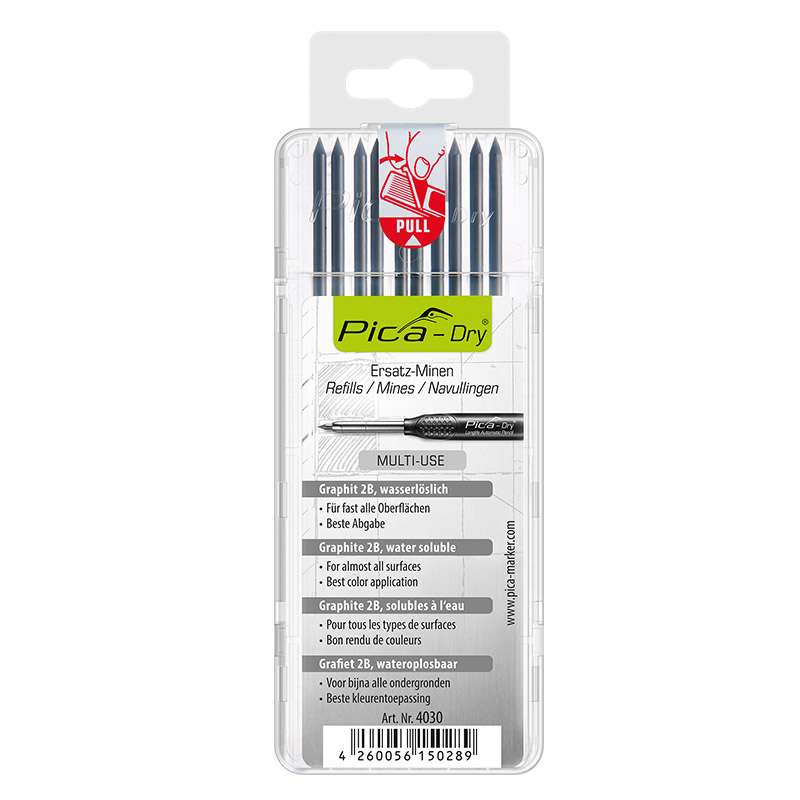 Grafitowe wkłady Pica DRY Kit wielofunkcyjne, solidne etui