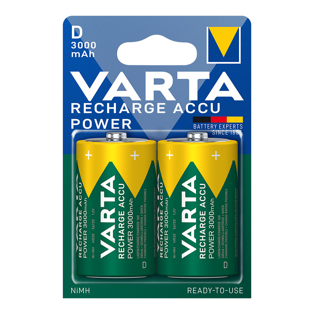 Varta 56720 101 402 batteria per uso domestico Batteria ricaricabile D Nichel-Metallo Idruro (NiMH) - 5