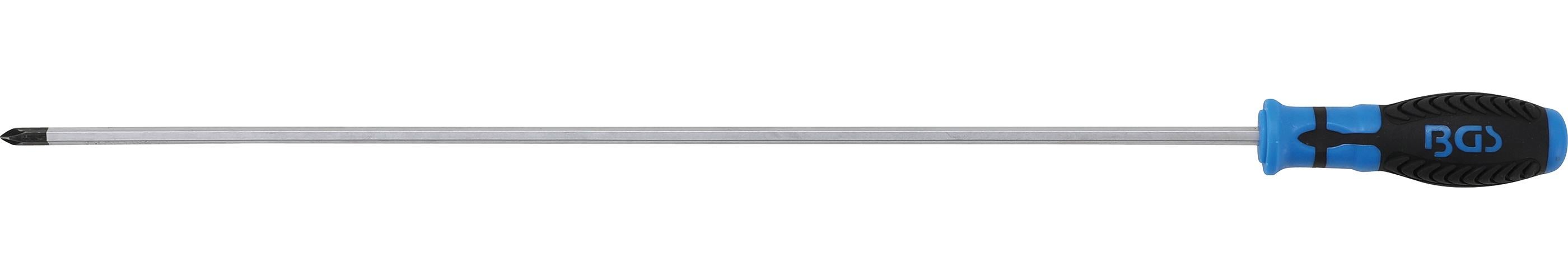 Wkrętak długi BGS, krzyżakowy PH2, długość ostrza 450 mm - 732