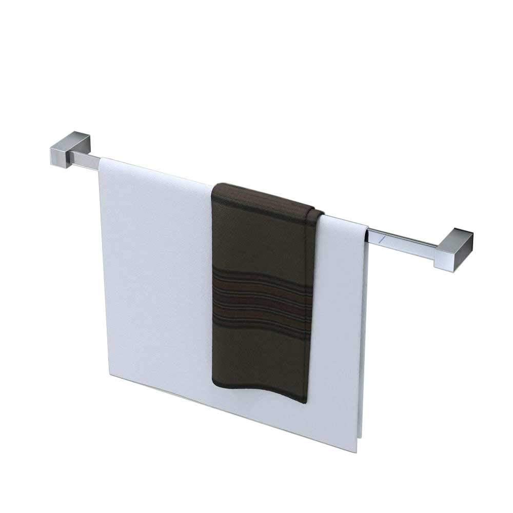 Porte-serviettes Mural 60cm Sans Perçage - 2 étages En Acier Inox 304, Avec Crochets - Pour Salle De Bain/cuisine (Noir)