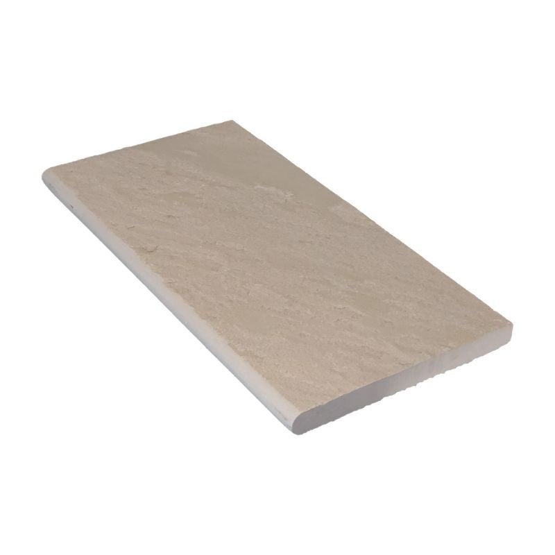 Pierre Sol Rond Margelle de piscine pierre naturelle Grès Kandla Beige 60x30x3 cm Bord ...