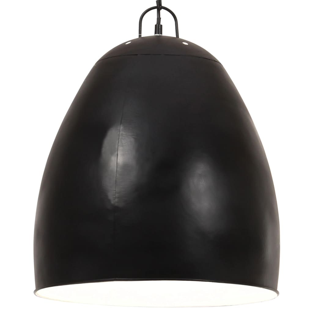 vidaXL Lampe suspendue industrielle 25 W Noir Rond 42 cm E27 - 2