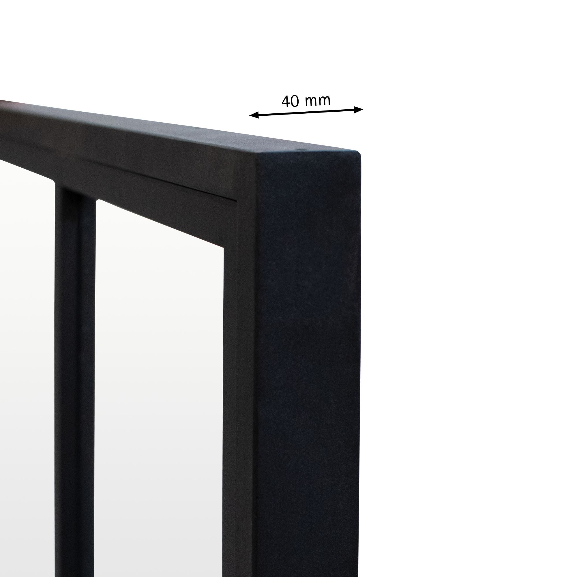 Verrière atelier acier noir mat 5 vitrages transparents inclus, H.130 x l.153 cm, SCHULTE, fenêtre d’intérieur, prête à poser, finition complète - 4