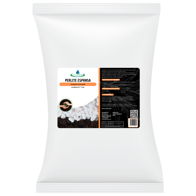 Perlite Espansa, Agriperlite, per Miscela e Aerazione del Terriccio, Taleggio, Pacciamatura, per Piante in Vaso - 10 Litri