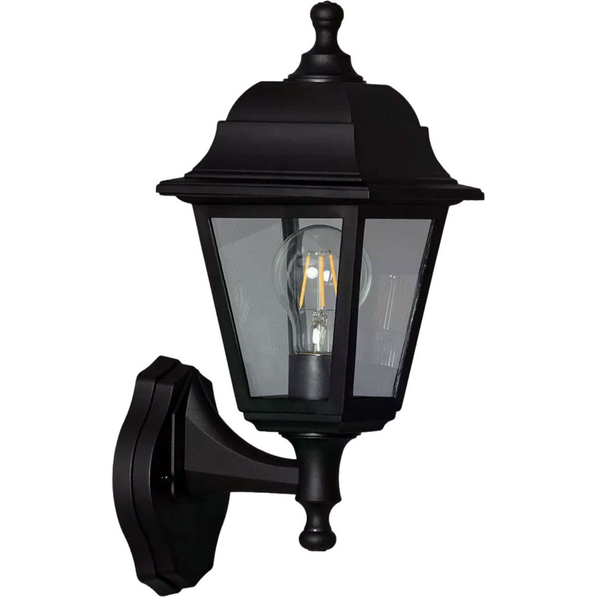 Kinkiet zewnętrzny Federico czarny 1xE27x40W wym:35,6x17,1x21,2cm IP44 Abruzzo