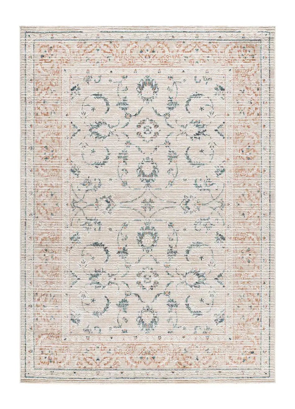 Tapis intérieur multicolore rectangulaire l.134 x L.200 cm KEOPS vintage avec relief - ATTICGO - 2