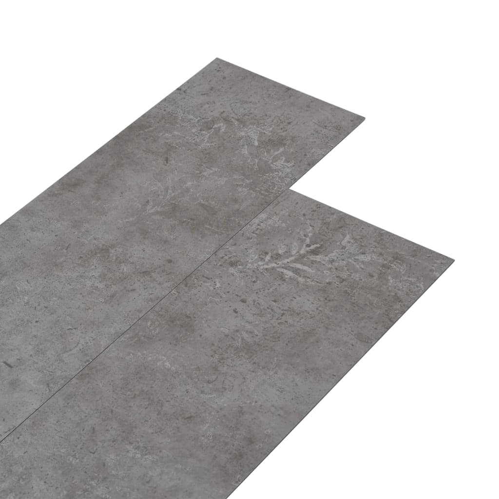 Lamas para suelo de pvc autoadhesivas | tarimas de suelo | tarimas autoadhesivas gris hormigón 5,02 m² 2mm cfw23011
