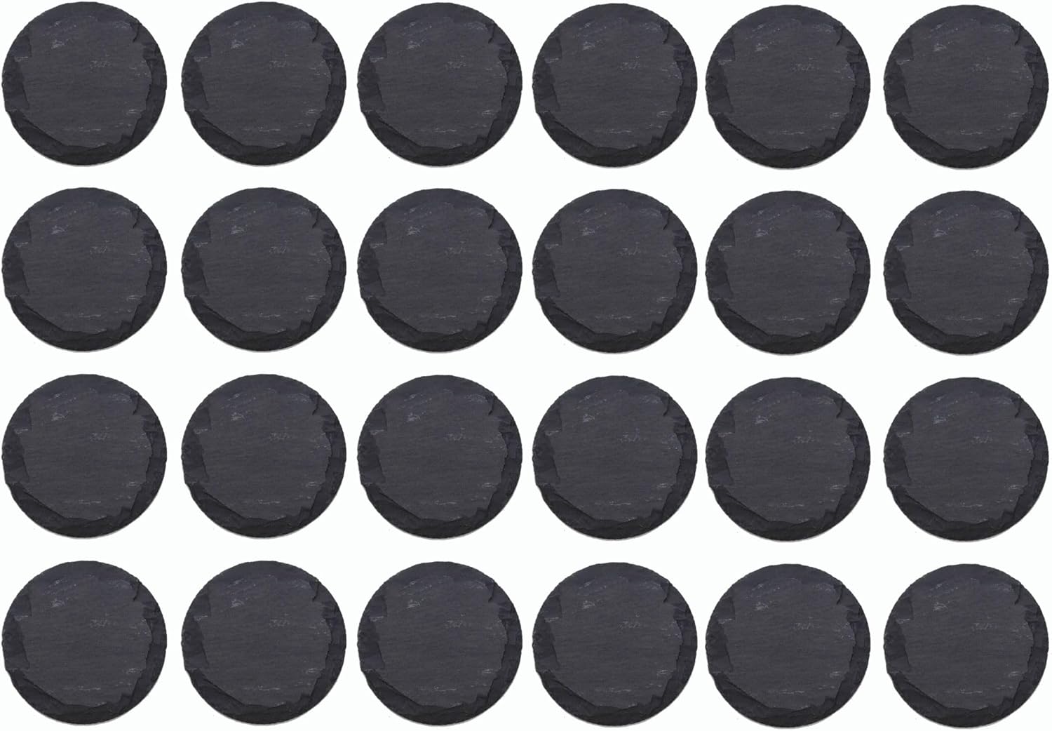24 platos redondos pizarra 25 cm