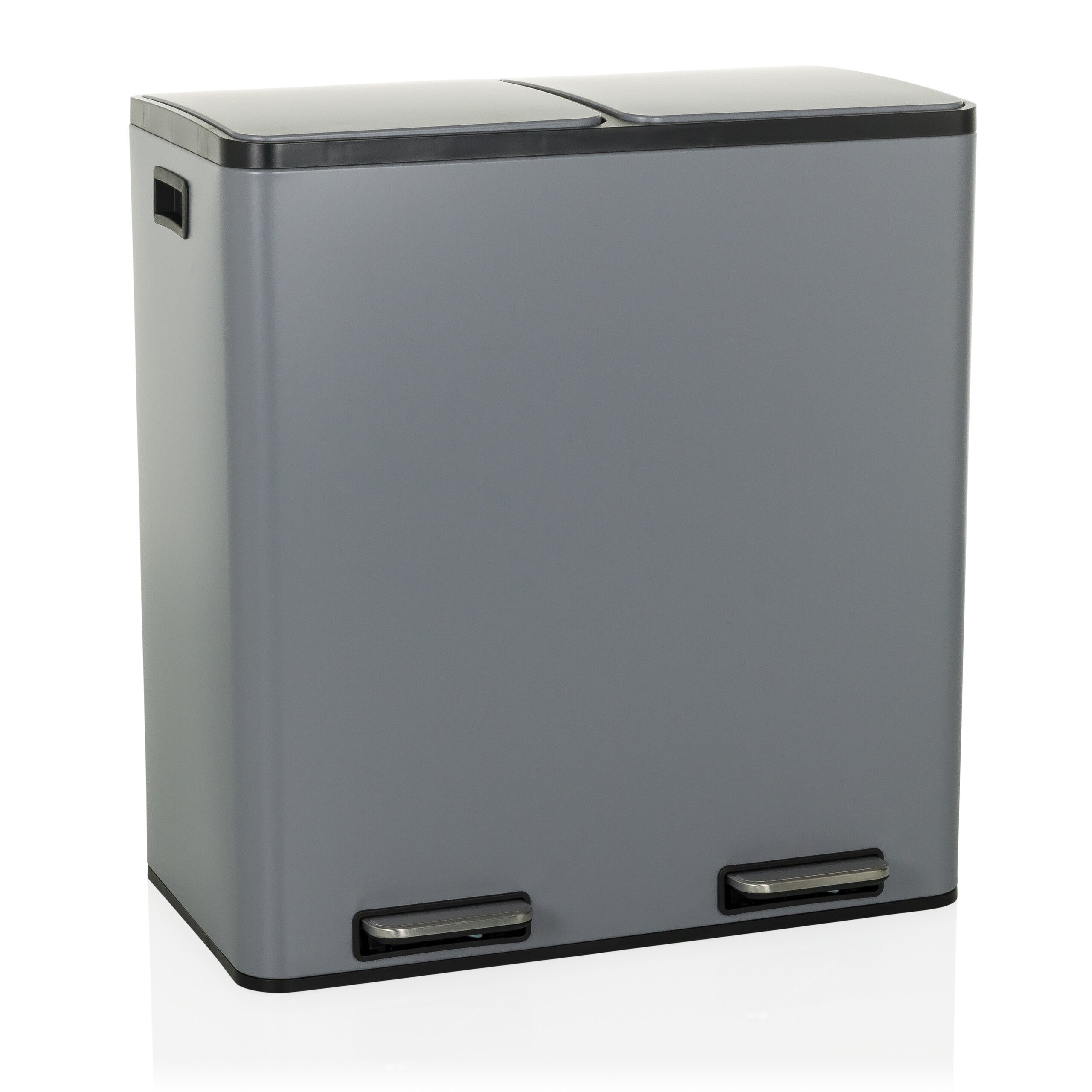 Wiadro na śmieci Clean 13 - 60L (2x30L) Szary hjh OFFICE