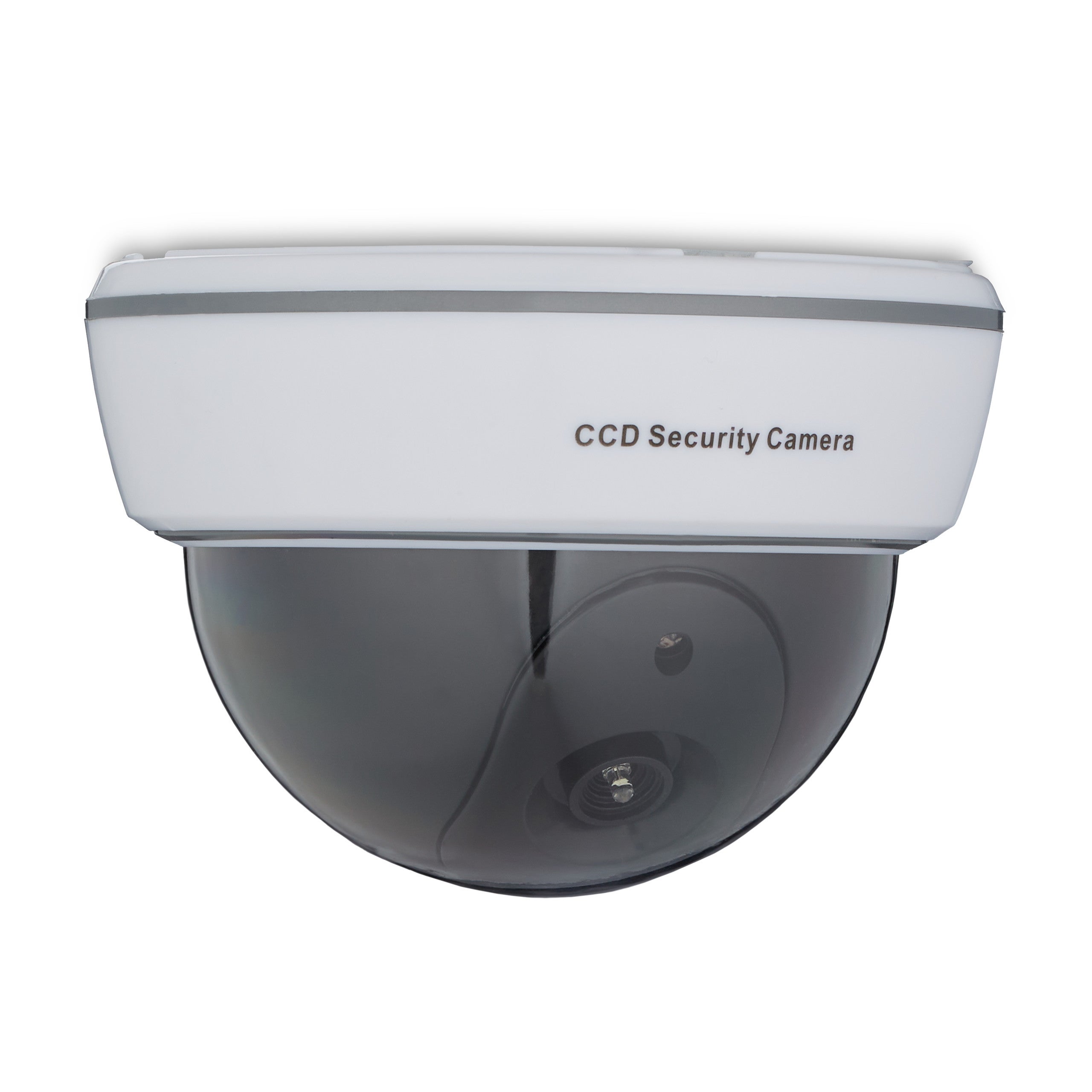 Caméra factice en dôme, lot de 2, lumière LED clignotante, intérieur & extérieur, dissuader intrus, surveillance, blanc - 8