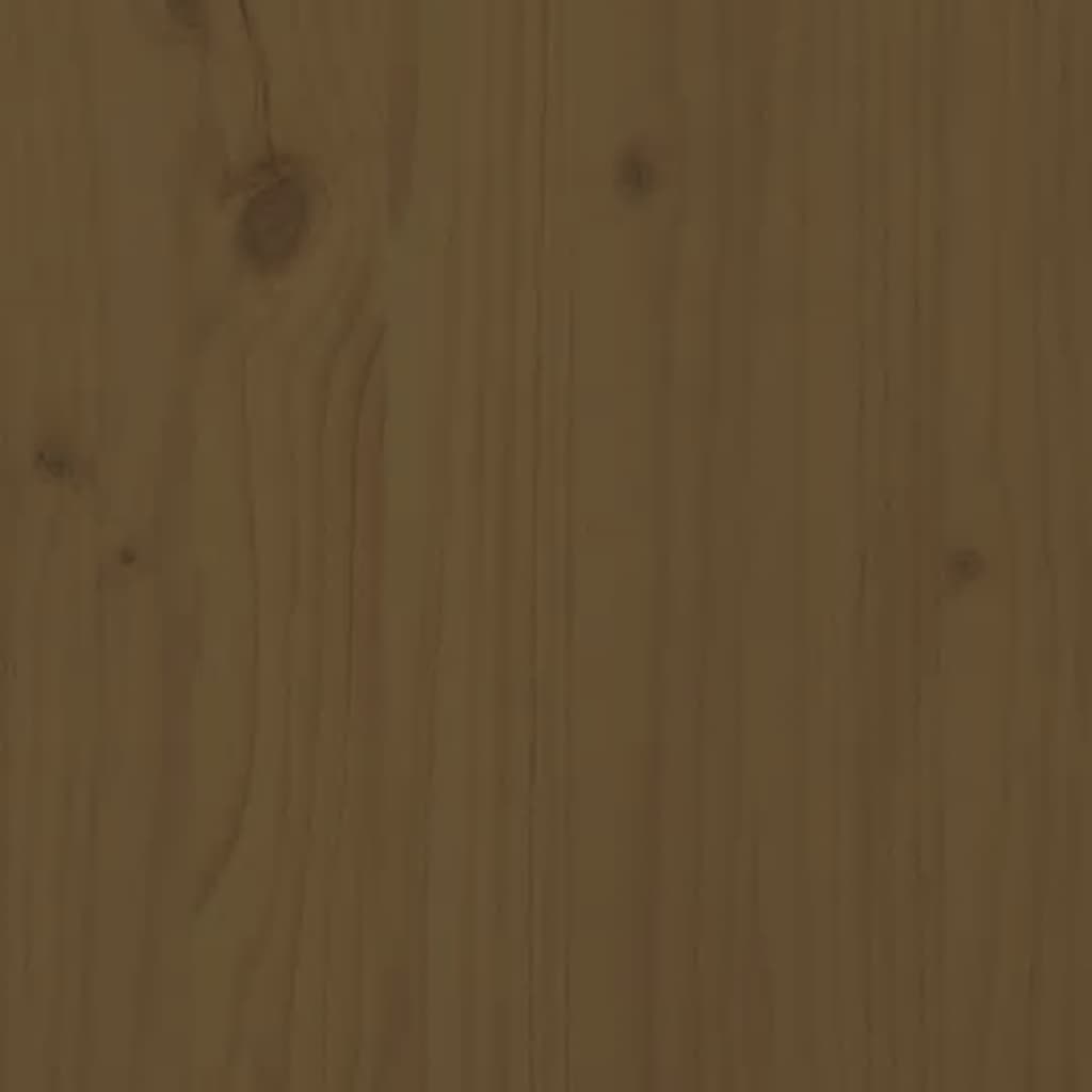 Armoires murales 2pcs Marron miel 30x30x80cm Bois de pin massif vidaXL - 9