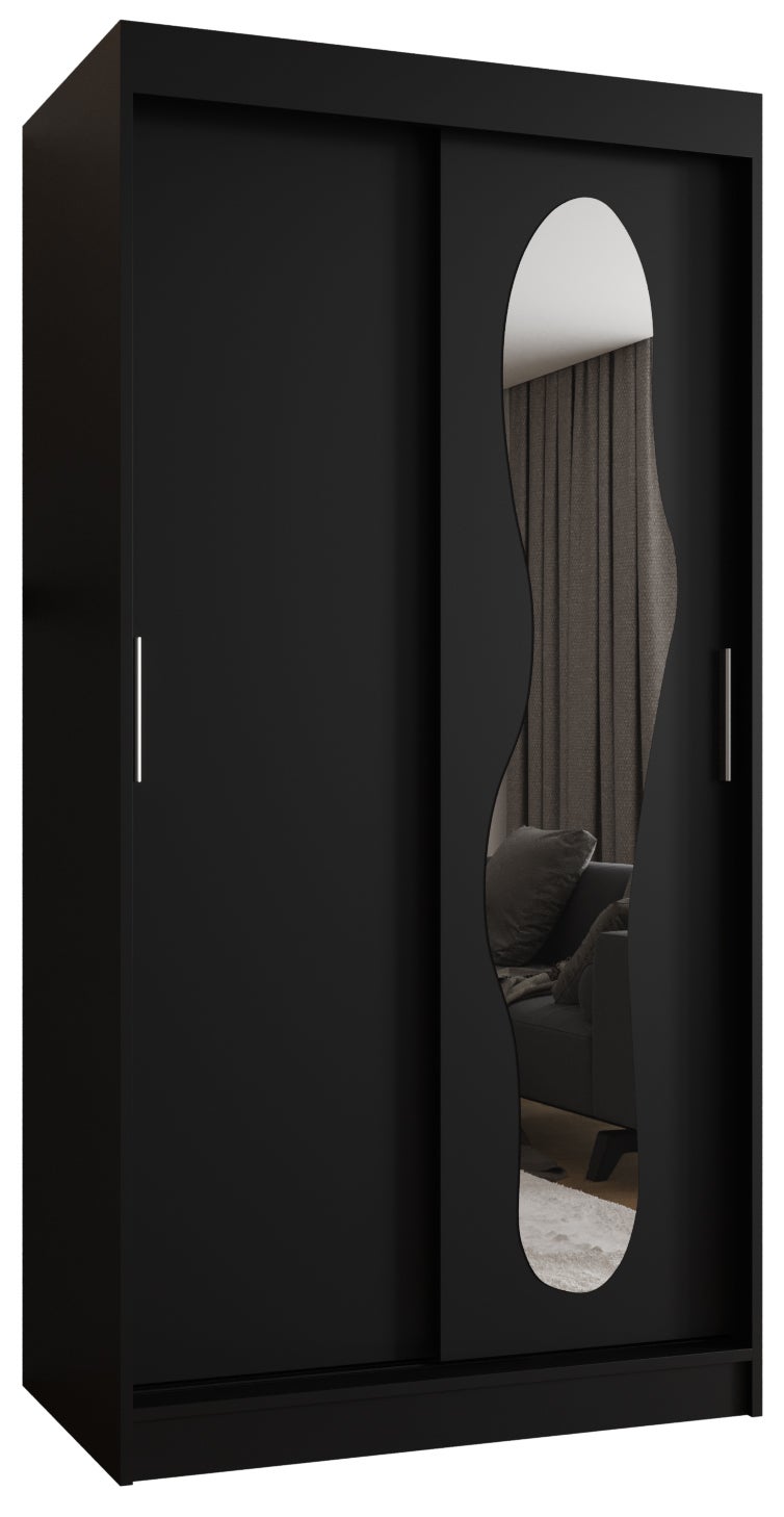 Szafa przesuwna garderoba ULTRA 100 x 62 x 200 cm Czarny - Abiks Meble