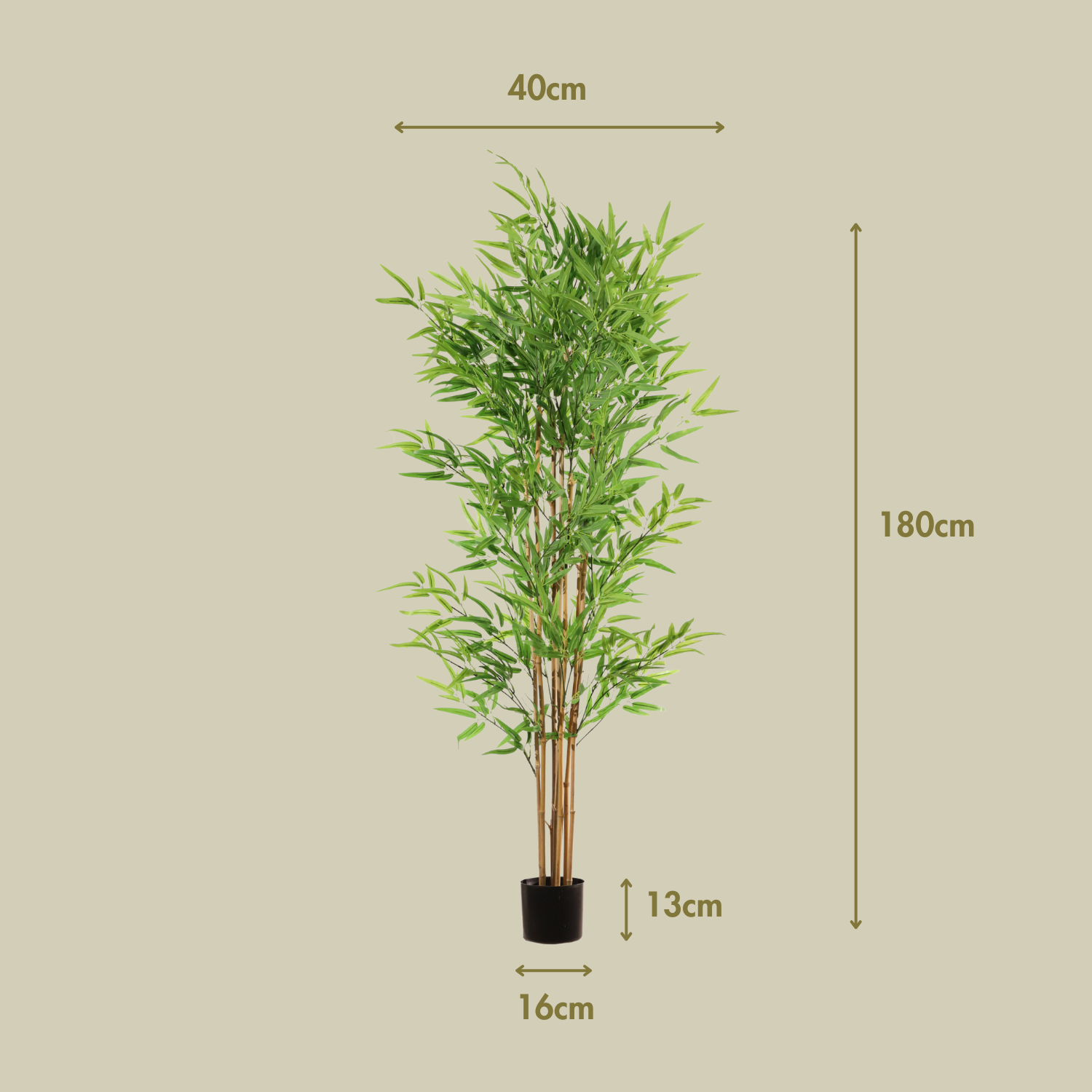 Planta artificial Bambú verde 180 cm | Naturing Monde - Para interior - En maceta - 3