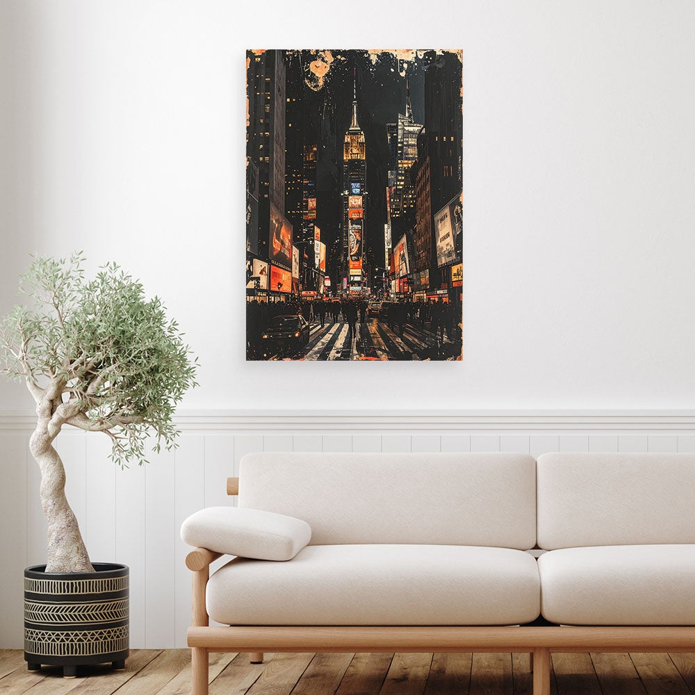 Obraz do salonu sypialni biura loftu, Nowy Jork Times Square 40x60 - 2