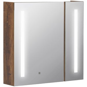Miroir De Maquillage Lumineux Rechargeable 15x/1x - LED 3 Couleurs - Pliable - USB-C - Voyage