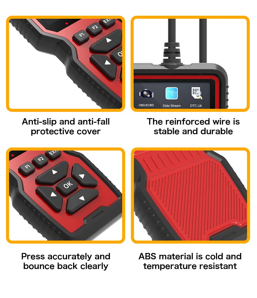 Obd2 Diagnostic Auto Valise Scanner OBD2 HyAdierTech V519 - Diagnostic Auto Multimarque Avec Ecran 2.8 Pouces Lecteur Codes Défauts