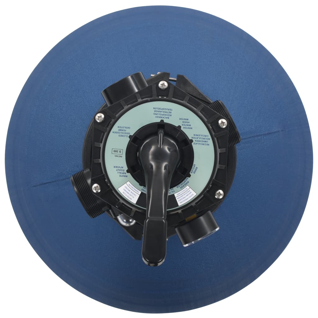 Maison Exclusive - Filtro a Sabbia per Piscine Valvola a 6 Posizioni Blu 560 mm - 3