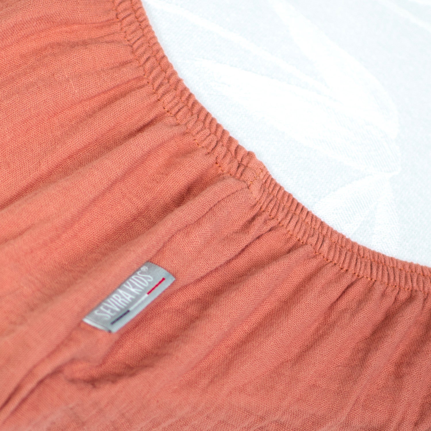 Drap housse uni en gaze de coton - 5