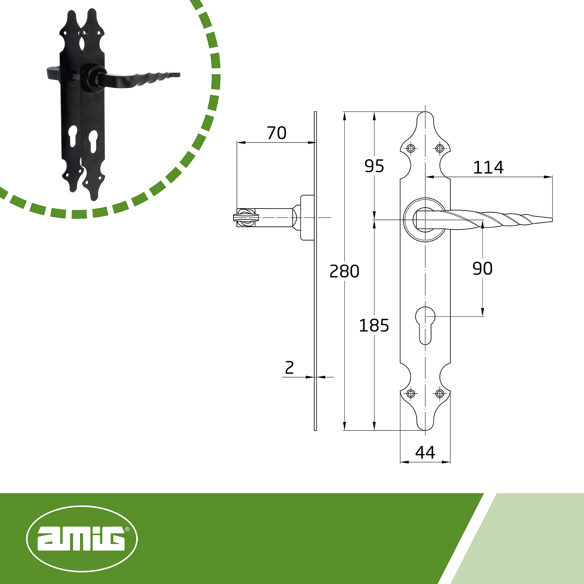 Amig - Verrou Pour Porte En Aluminium | Résistant à La Corrosion | Idéal Pour Portes En Bois Ou Métal | Installation Facile | Compatible Avec Charnièr | Leroy Merlin