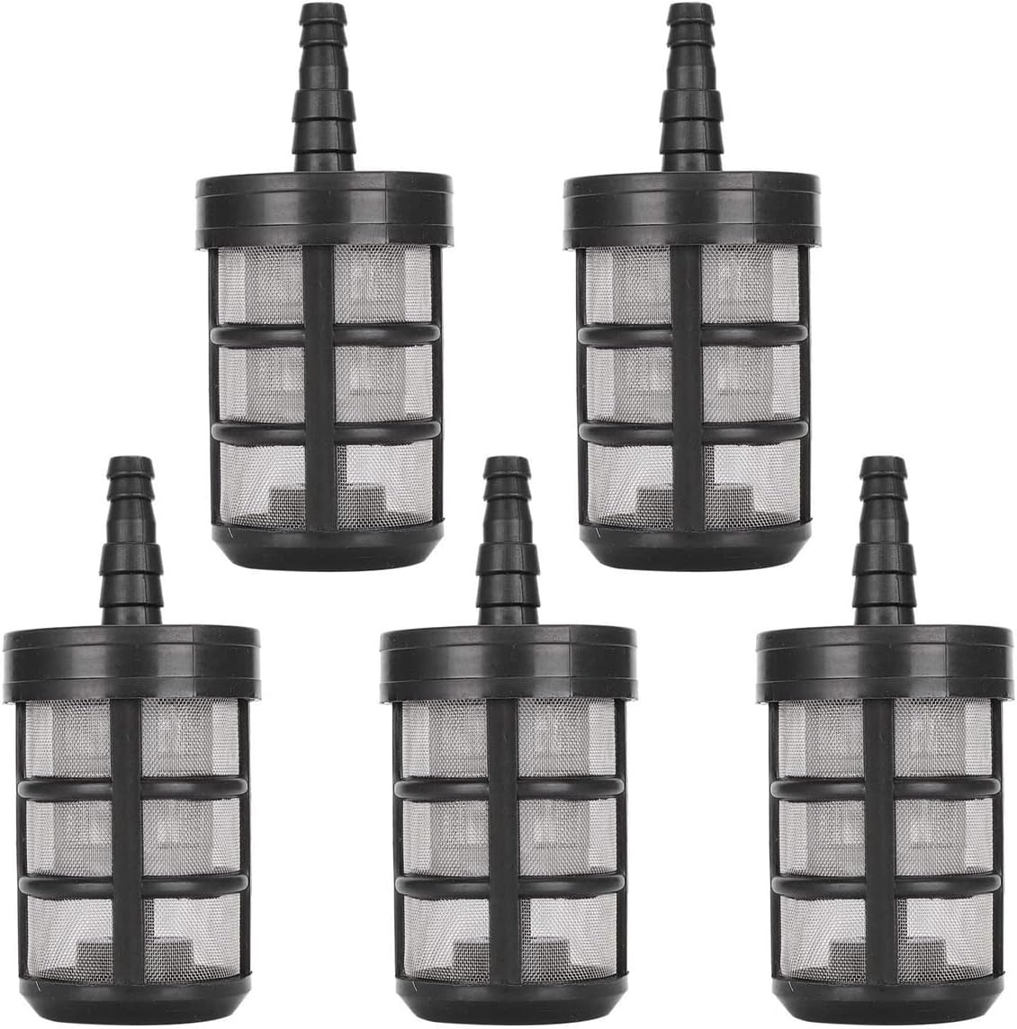 5 SZT. Filtr do węża ogrodowego ze stali nierdzewnej Pompa ssąca wody Filtr Dwuwarstwowe szyfrowanie do węża wlotowego Spryskiwacze netto