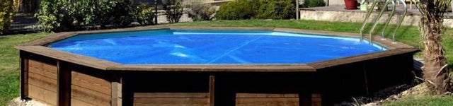 400u Couverture d'été isométrique pour piscines en bois - Évora, Anis, Cardamone - MARBELLA 374x224 Rectangulaire