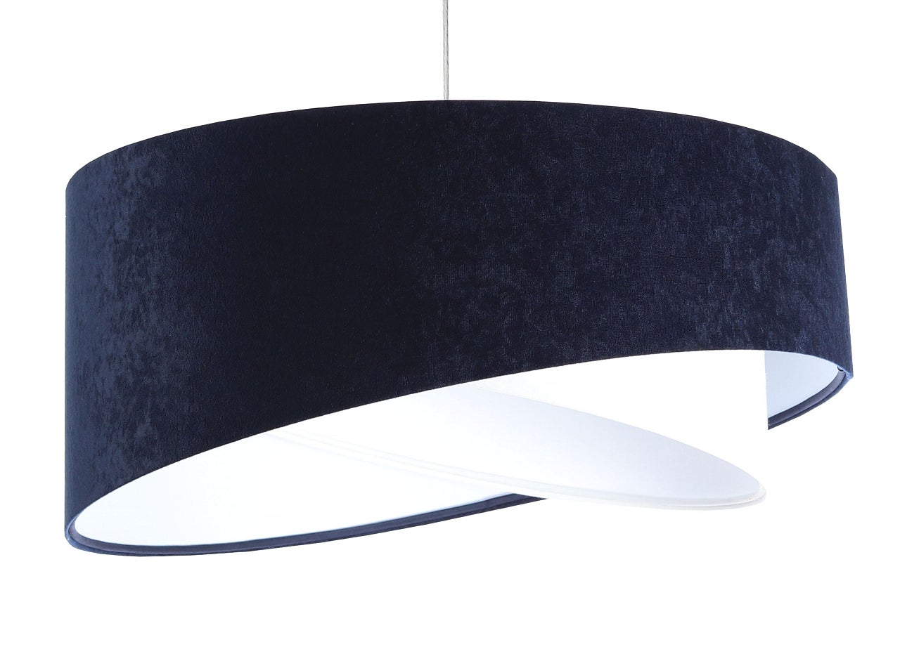 Lampa wisząca THUNDERCLOUD WHITE granatowa/biała