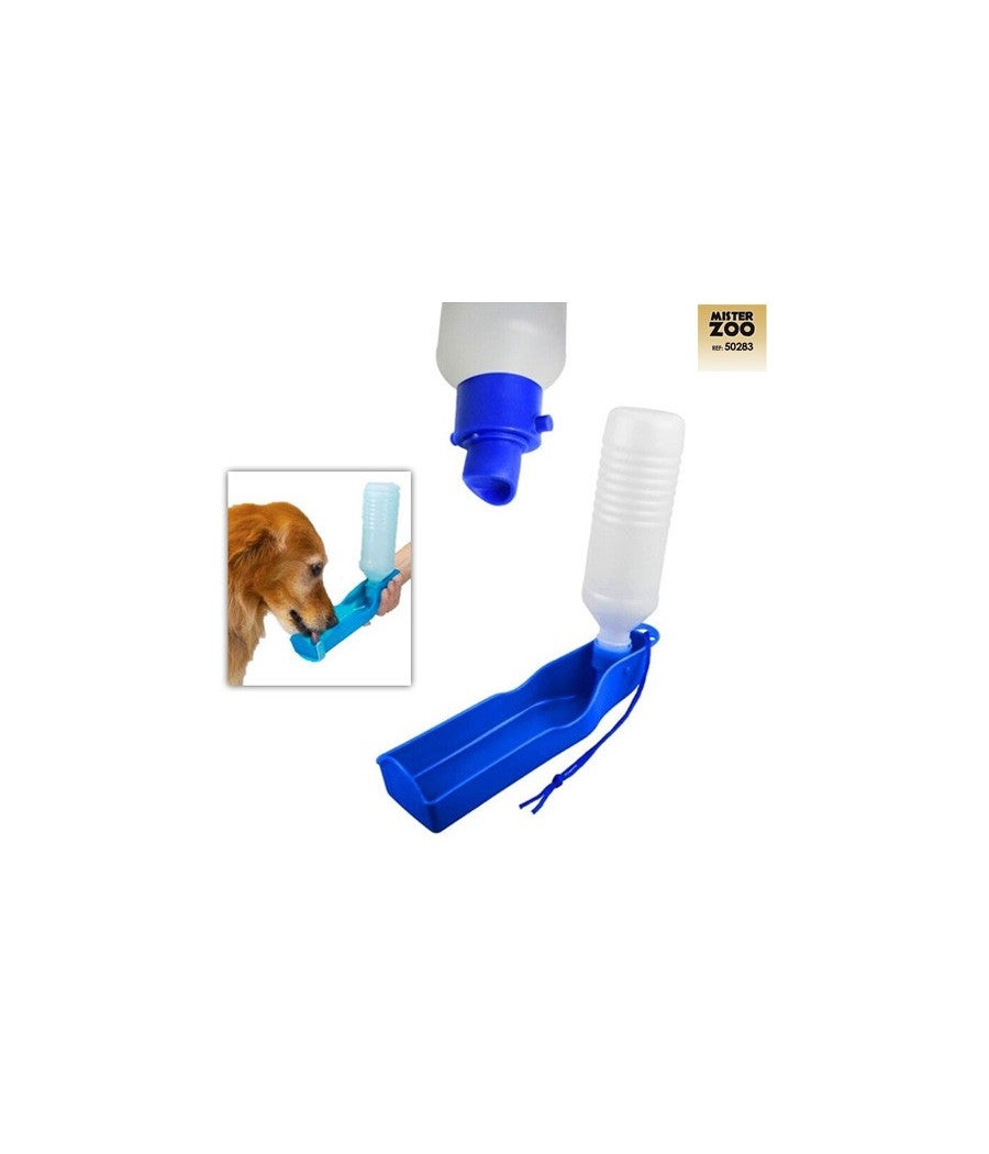 Trade Shop - Abbeveratoio Portatile 300 Ml Cani E Gatti Borraccia Richiudibile Colorata - - 2