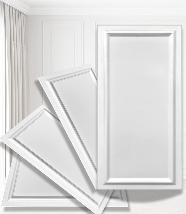 0.25m² - 1 x panneaux 3D en polystyrène - Styrofoam XPS, panneaux de plafond & muraux 3D, décors, - 100x50cm / épam / épaisseur 3mm / Rahm VXL White