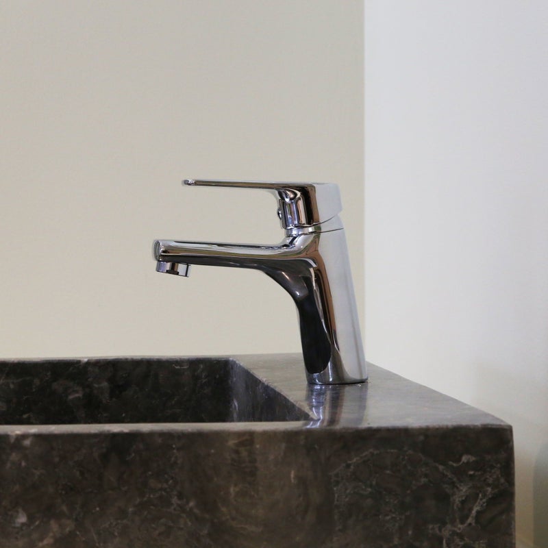 Full bateria umywalkowa niskie chrom