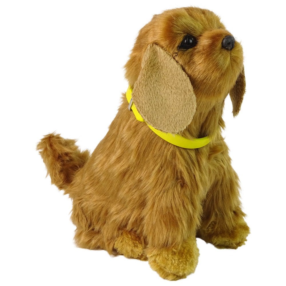 Chien Robot Interactif - Marche, Aboie, Remue La Queue - Peluche Réaliste Golden Retriever - Jouet Enfant