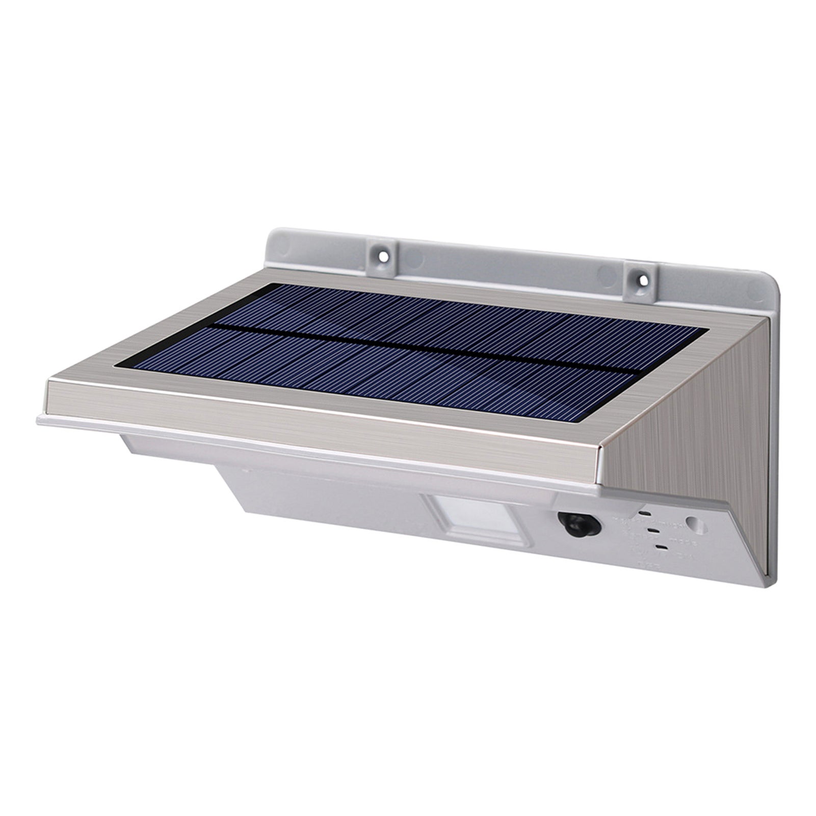 Appliques murales solaires avec détecteur de mouvement, 21 LED, étanches, en acier inoxydable, avec 3 modes d'éclairage, une allée, une clôture - 3