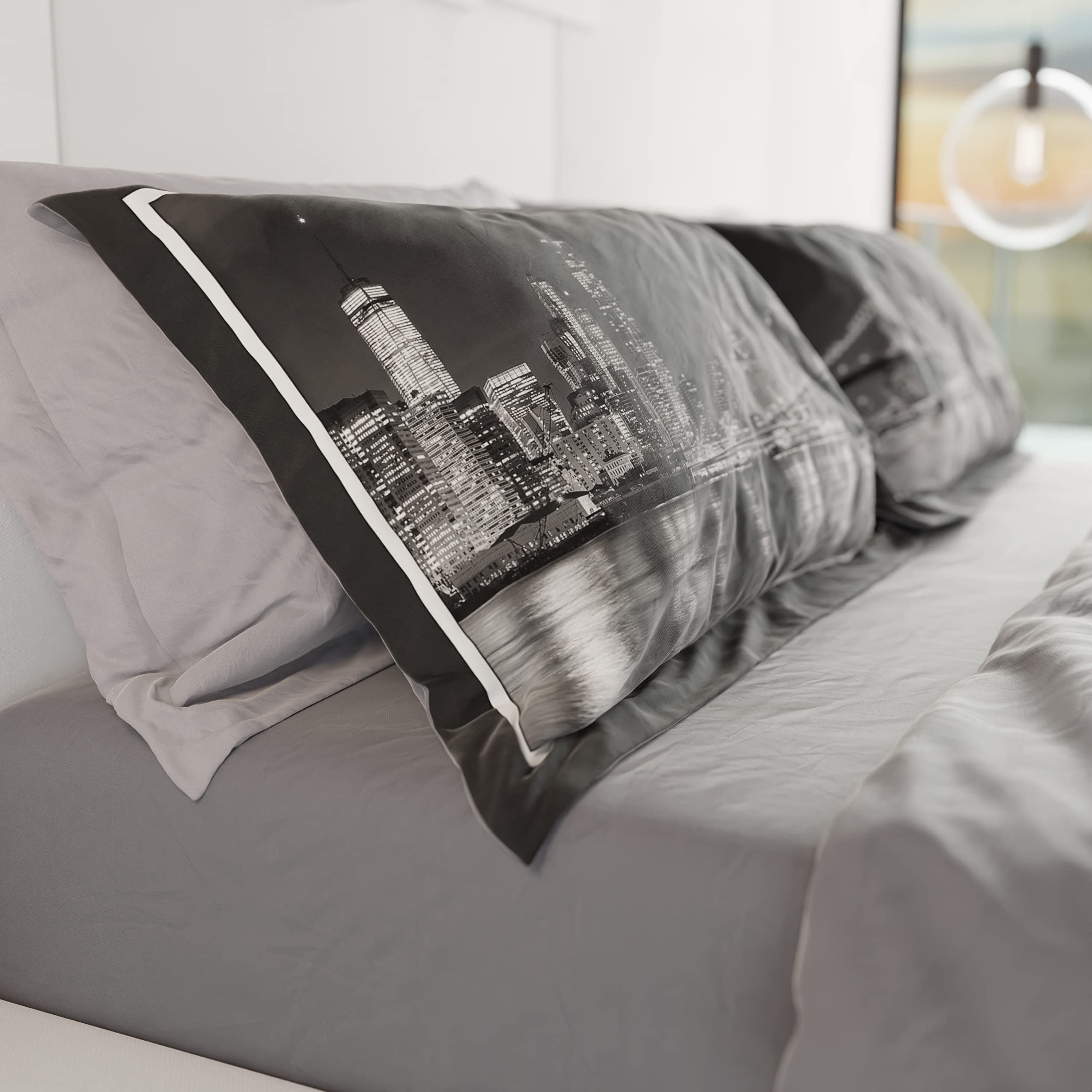 PETTI Artigiani Italiani - Federe Cuscini Letto, Coppia di Federe 50x80 cm, Federa Copricuscino, Federe in Microfibra Anallergica, Made in Italy, Fede - 2