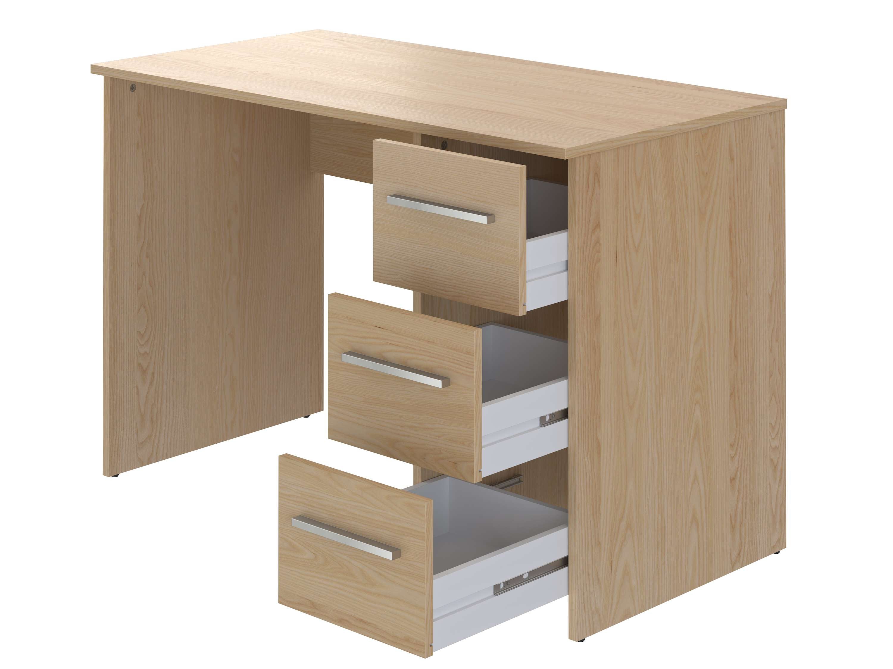 Bureau SAME 3 tiroirs 110x56x74 cm hêtre TALESA - 6