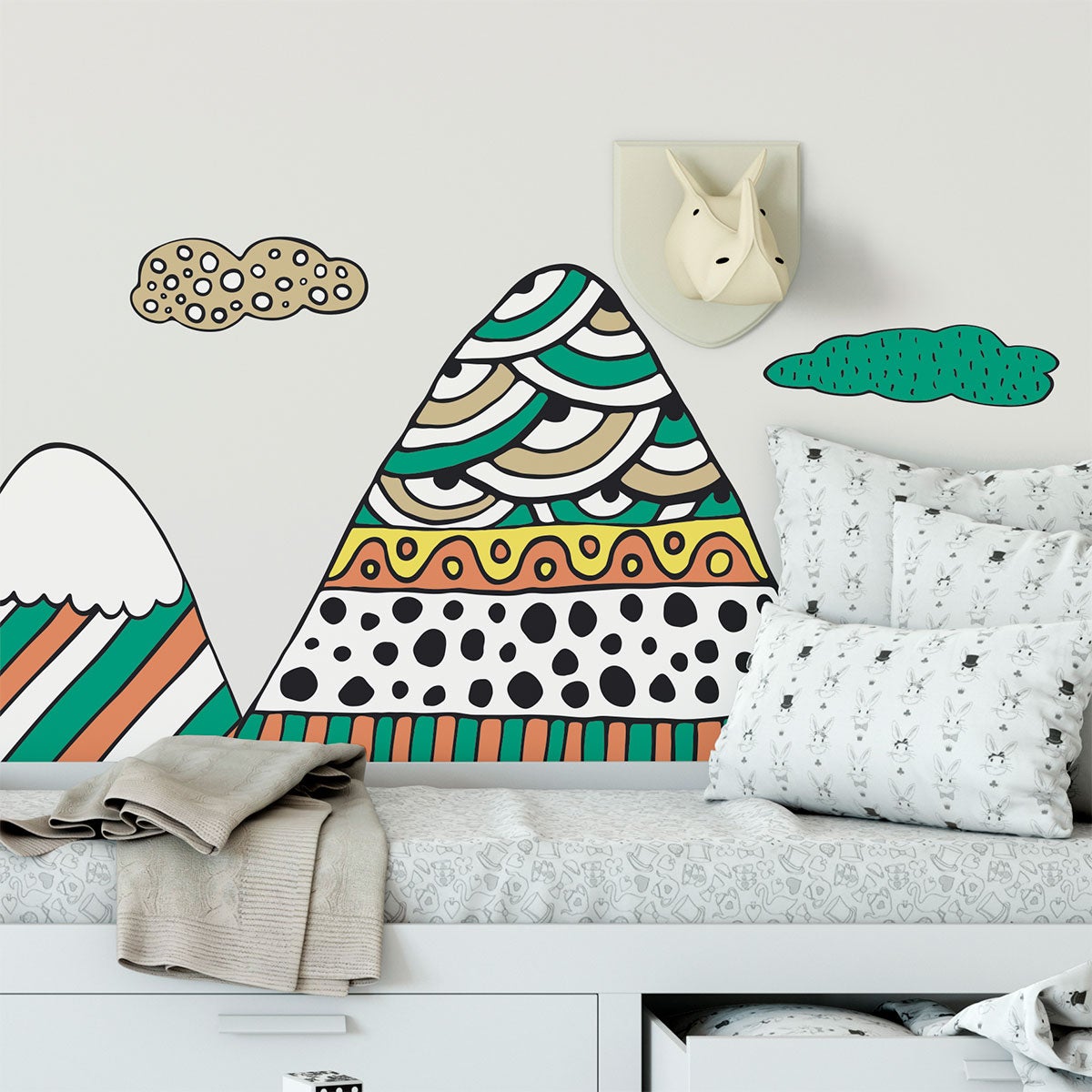 Adesivo bambino di montagna scandinavo achika - Sticker adesivo - adesivi murali - 50x75cm - 3