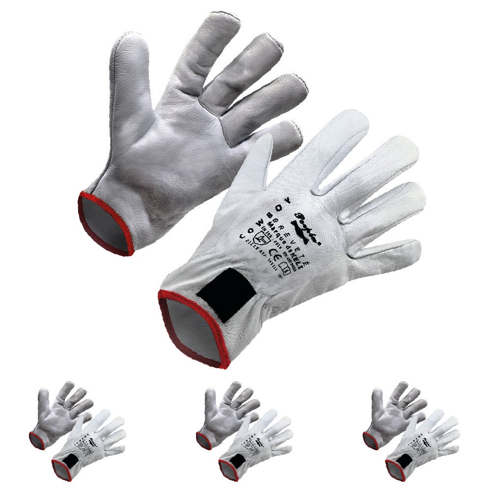 Gants De Jardin Jaunes – Cuir, Style Cowboy, Taille XL