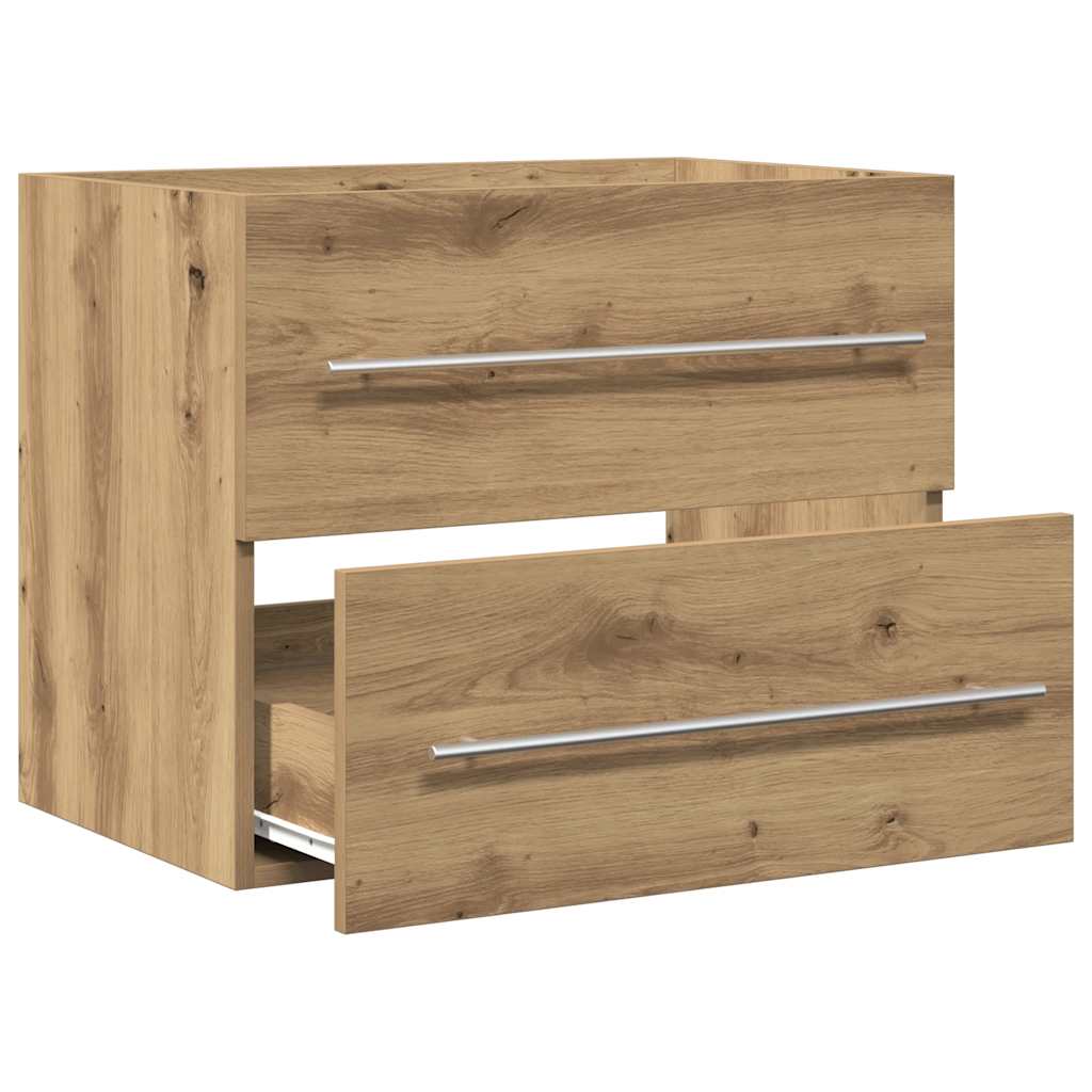 Mueble de lavabo de ba?o fabricado artesanalmente en madera de roble. - 5
