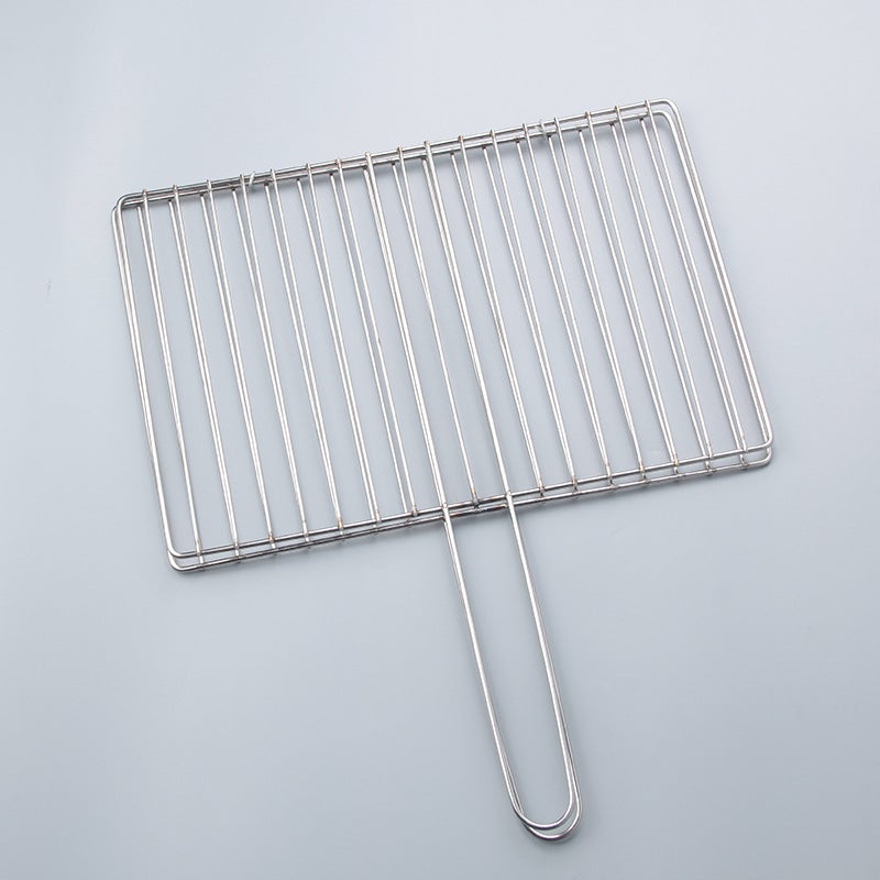 Cestello for barbecue in acciaio inox: cestello for grigliate for pesce Cestino for grigliate for barbecue Griglia for barbecue da campeggio portatile for grigliate all'aperto Verdure Pesci Gamberetti