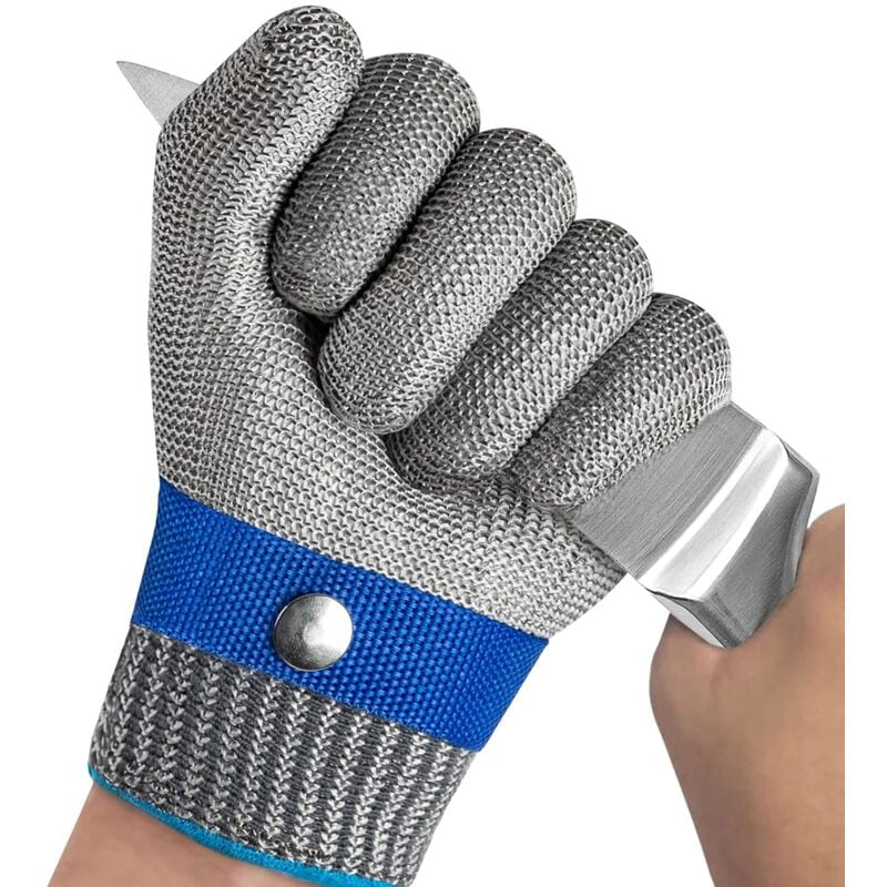 Rękawice antyprzecięciowe – do krojenia mięsa, filetowania, mandoliny, ostryg, krojenia itp. – 1 sztuka, 23 cm