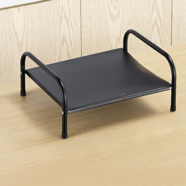 Stojak na płytę indukcyjną ze stali nierdzewnej, czarny, 39,5*34*17,5 cm