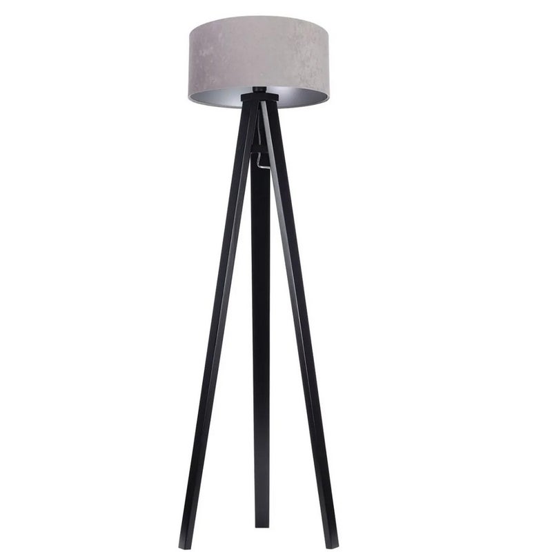Lampa stojąca HOME 40 szara/srebrna/czarna