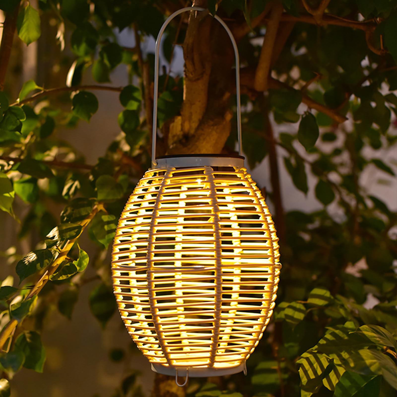 Lampes solaires suspendues solaires, décorations extérieures de ...