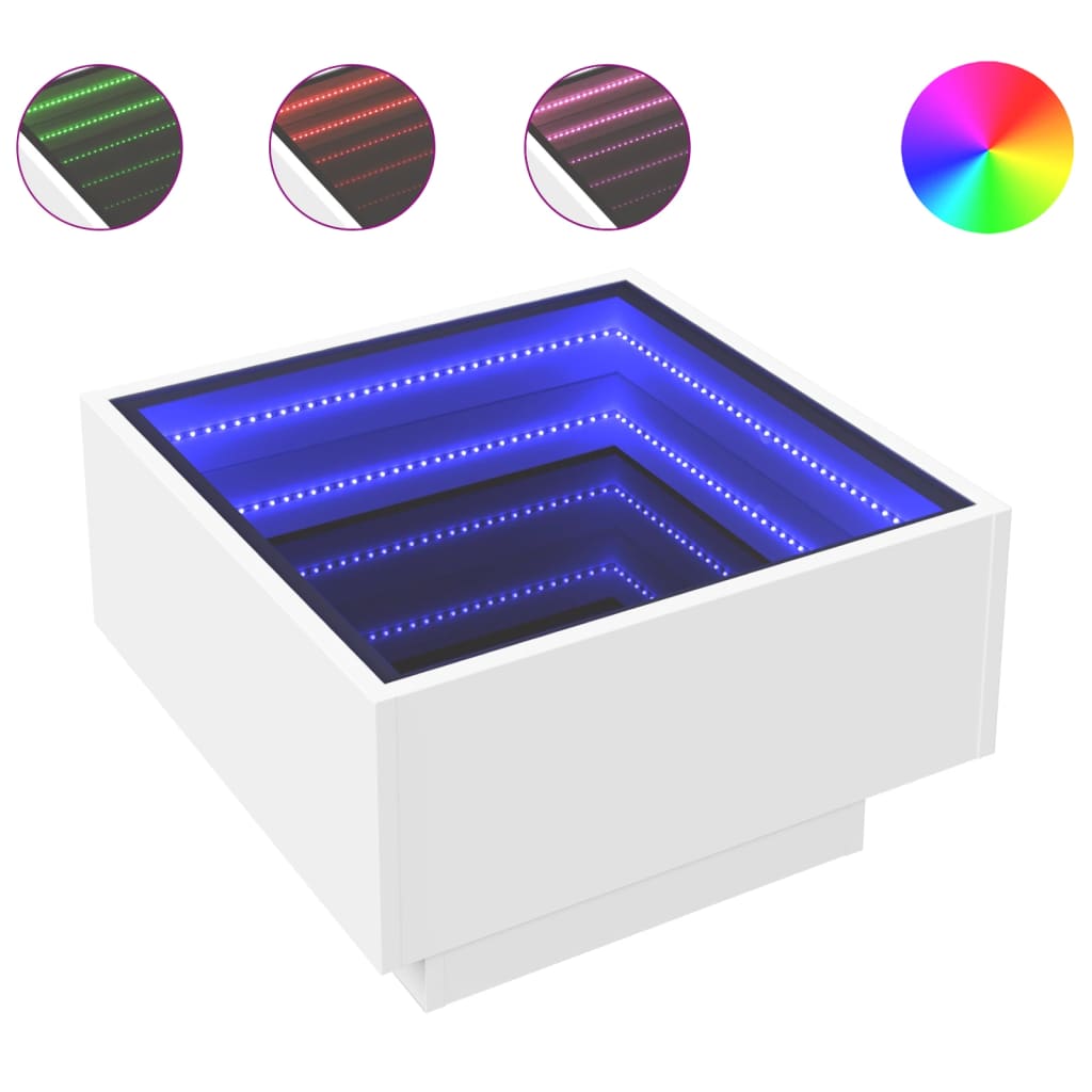 Tavolino Quadrato Furinno Homey - Legno Ingegnerizzato, Bianco - Foto 11