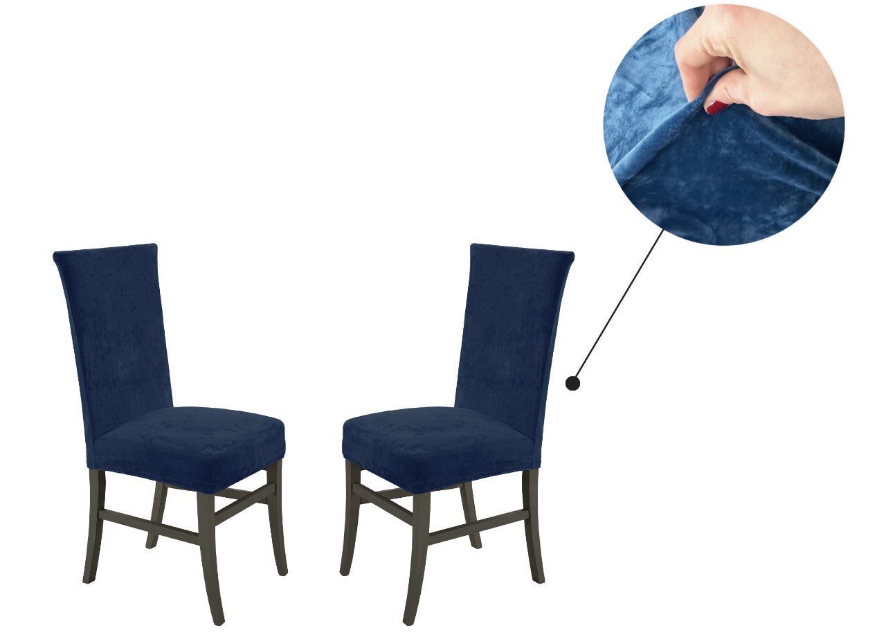 YOPOIY Morbido Velluto Coprisedia, Moda Copri Sedie Set di 2 4 6 Universale Lavabile Coprisedile Antiscivolo Copertura Protettiva per sedie per Sala da pranzo, Bambini, Cani -verde-6 PZ