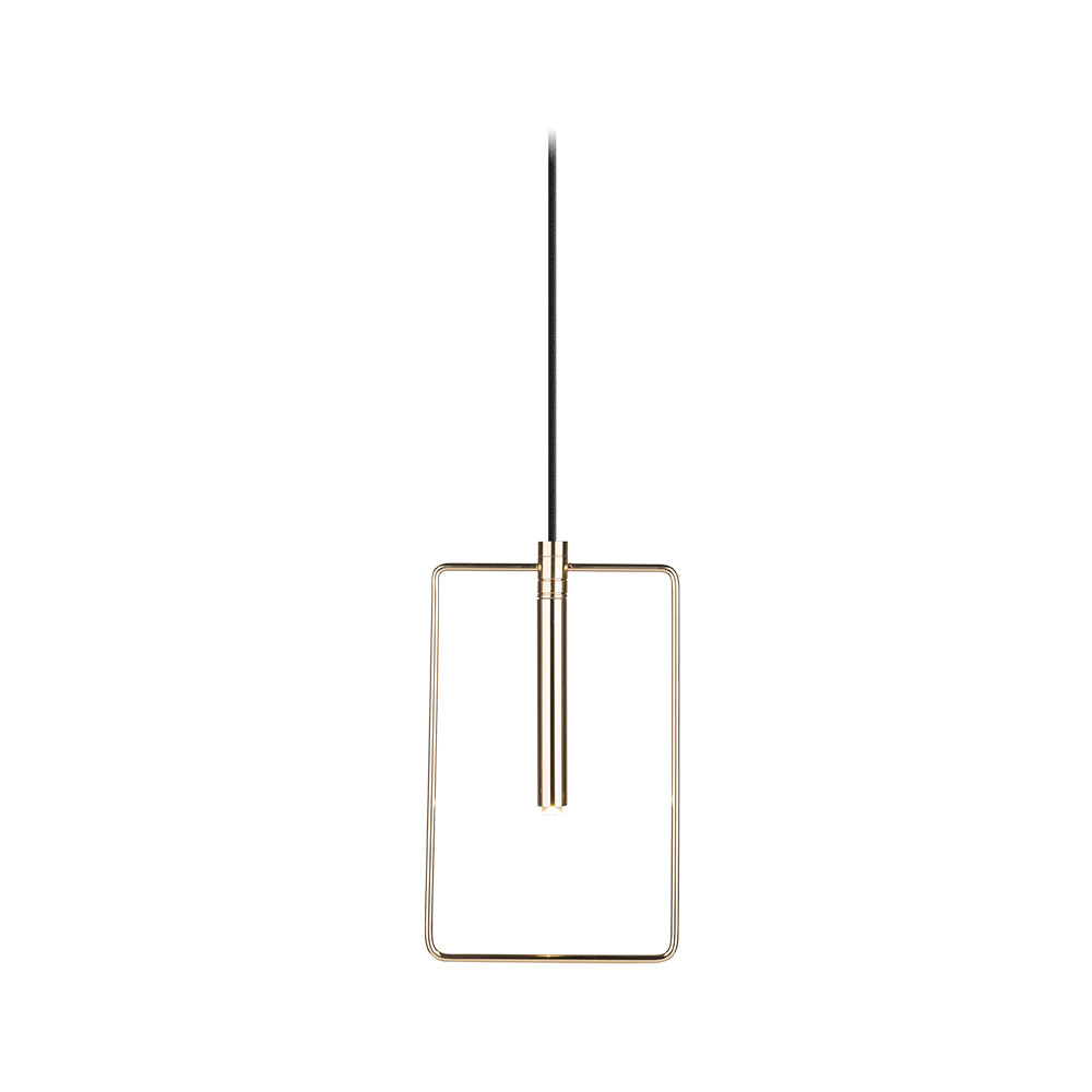 Lampa wisząca Faro mosiężno-czarna 1xG9x2.5W wym: 200 x 18,5 x 29 cm mosiądz Amplex