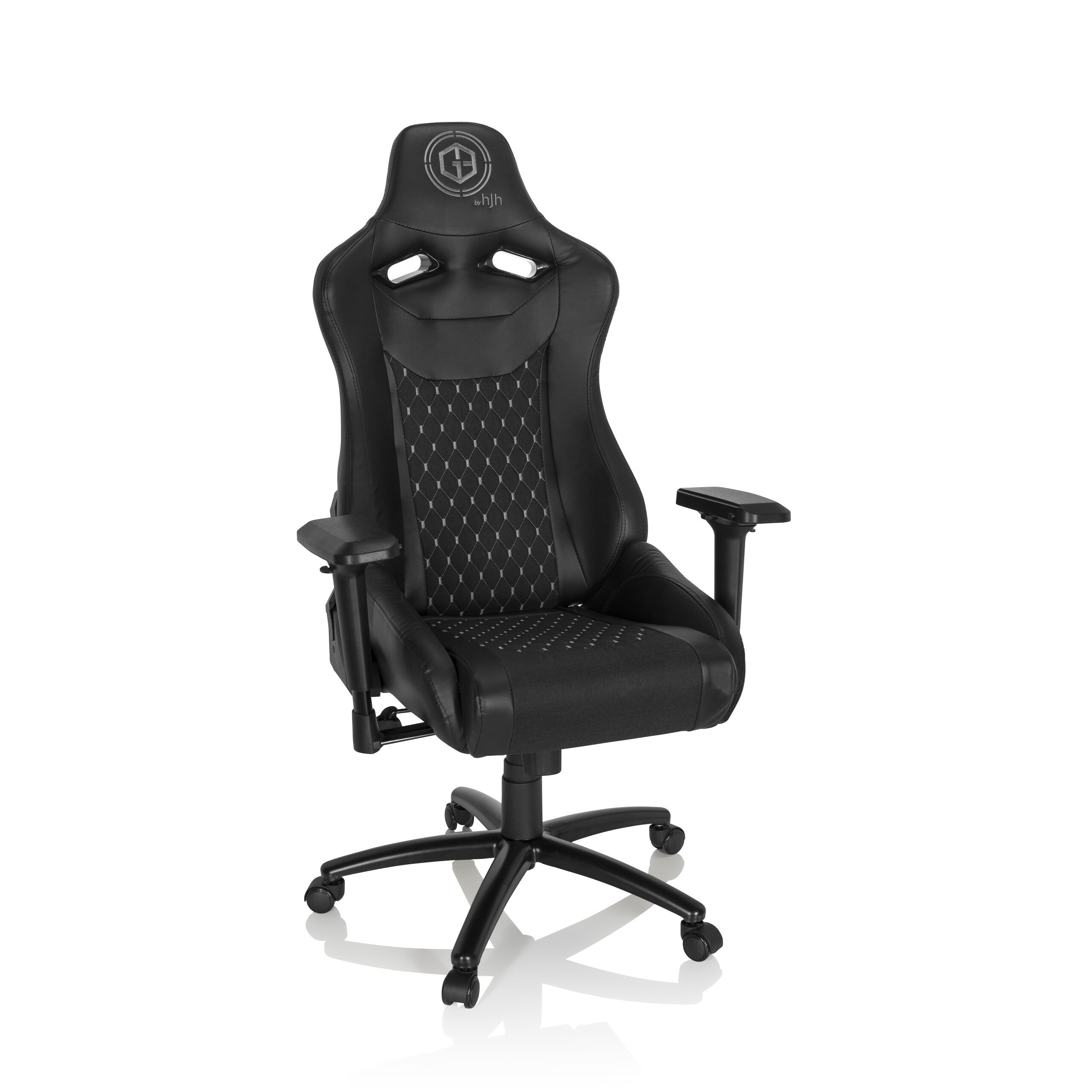 Krzesło gamingowe / krzesło biurowe GAMEBREAKER SX 04 tkanina / sztuczna skóra czarny hjh OFFICE